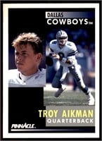 1991 Pinnacle #6 Dallas Cowboys TROY AIKMAN