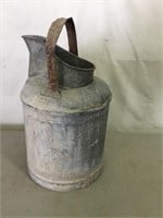 Vintage galvanized 5 gallon bulk can