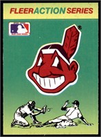 RARE Cleveland Indians Cheif Wahoo Fleer Sticker