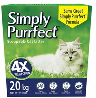 Simply Purrfect Scoopable Cat Litter, 20 kg (44