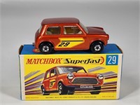 MATCHBOX SUPERFAST NO. 29 RACING MINI COOPER W/ BX