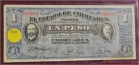 1915 CHIHUAHUA UN PESO NOTE