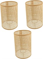 DOITOOL Chandelier Shades Set of 3  Small Rattan L