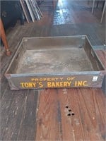 Early Tony's bakery metal box