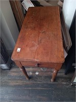 Primitive table with drawer