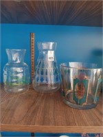 Mid century glassware