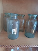 Antique wax fruit jars