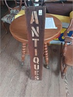 Antique wood sign wall decor