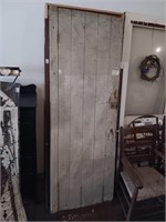 Early Primitive wood green door