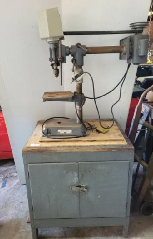 ROCKWELL DRILL PRESS AND CABINET