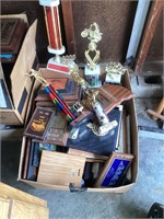 Assorted plaques and trophies