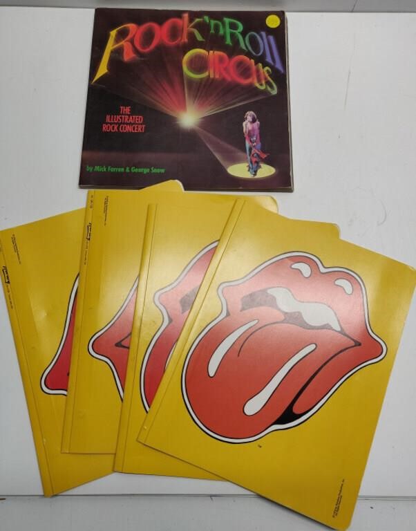 Rock N Roll Book & Rolling Stones File Folders