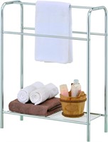 Towel Rack  3 Bars  Chrome Plated  Silver