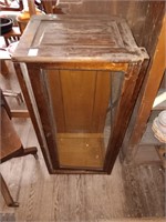 Antique oak book case section