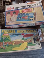 Electronic project kit, & Frisbee horseshoe game
