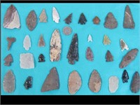 FRAME OF ARTIFACTS AND ARROWHEADS