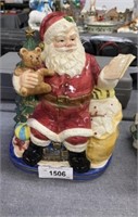 Fitz & Floyd Omnibus 1993 Santa Cookie Jar