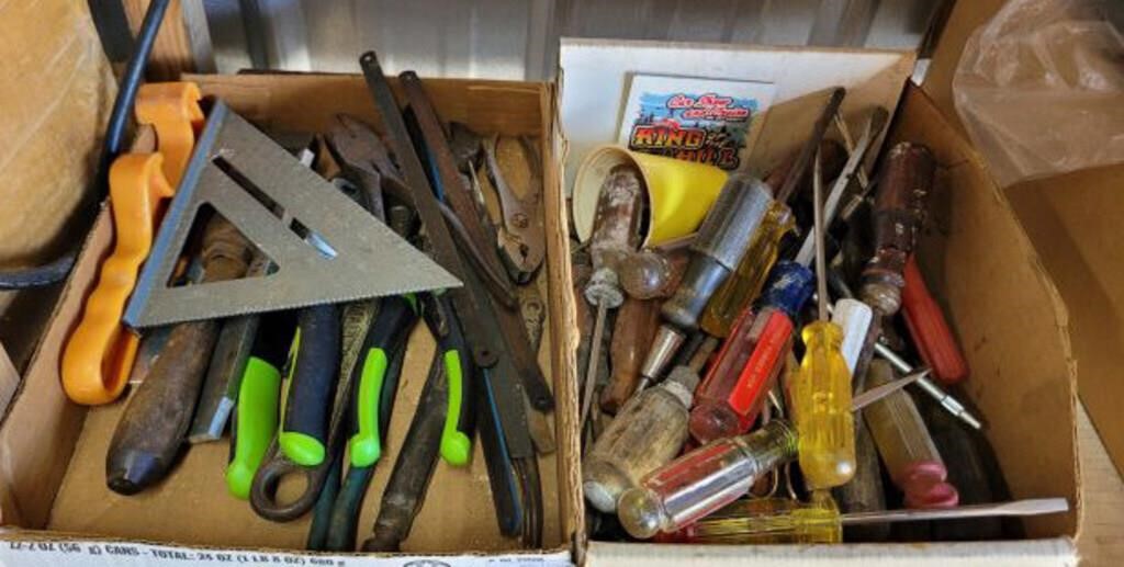 2 TRAYS OF ASSORTED TOOLS