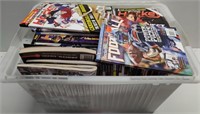 Large Tub of Hockey Magazines