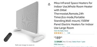 Mica Infrared Space Heaters for Indoor Use