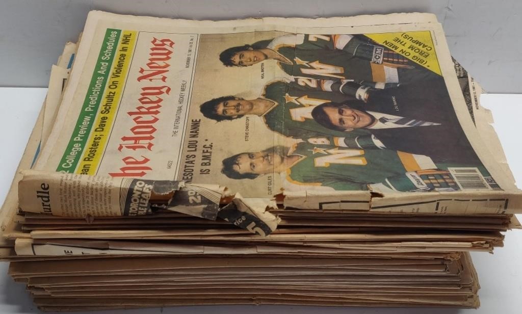 1980-82, 85 Hockey Newspapers