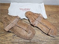 NEW Made in India LEATHER Sandles Sz 10
