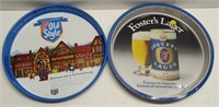 Fosters & Heilemans Tin Beer Trays