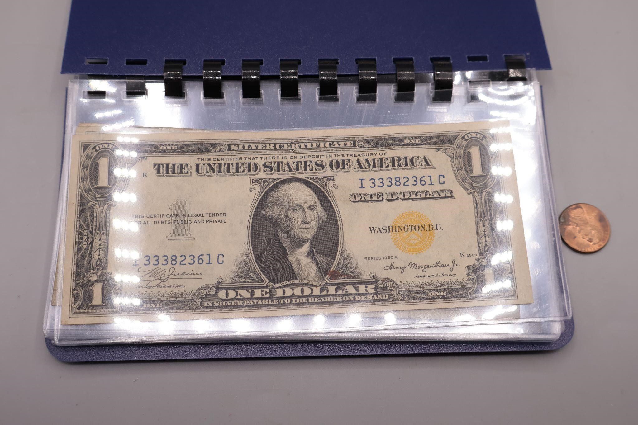 US Treasury Silver Certifs, Phillipines $1 Bills++