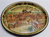 St Louis Mo Anheuser Busch Brewing Tin Tray