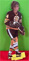 N - SIGNED HOCKEY PLAYER CUT OUT 14"T (P77)