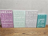 NEW 4 Sayings NOTE Books