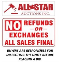 NO REFUNDS OR EXCHANGES - ALL SALES FINAL!