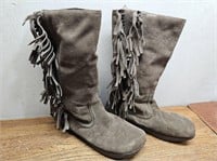 EARTH Brown Suede BOOTS Sz 11B