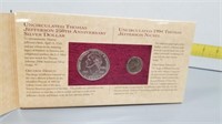 Thomas Jefferson Coinage With $2 Bill