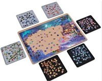 Lavievert Jigsaw Puzzle Board Portable Felt