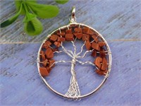 GOLDSTONE TREE OF LIFE WIRE WRAPPED PENDANT