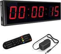 LED Digital Countdown Wall Clock Fitness Timer Sto