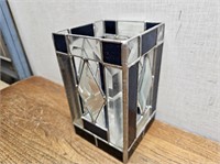 STAINGLASS Candle Holder@4.25x4.25x7.25inH