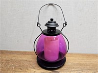 Bright PINK Hanging Candle Holder@11.75inHx6in