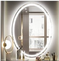 Keonjinn Oval Bathroom Led Mirror 24 X 32 Inch