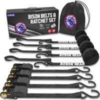 Ratchet Tie Down Straps 20ft 4 Pack By Bison