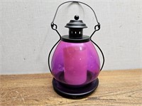Bright PINK Hanging Candle Holder@11.75inHx6in