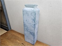 BLUE TALL VASE@3.5inDx5.5inWx17.5inH