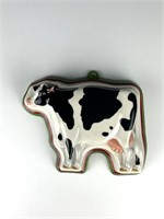 Franklin Mint Cow porcelain mold country kitchen