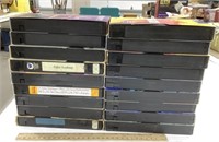 18 VHS tapes