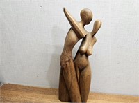 Wooden Carving 2 People #MAN & WOMAN
