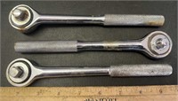 (3)3/8” DRIVE RATCHETS-ASSORTED