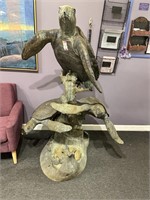 Life size bronze turtle statuary or fountain.