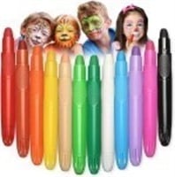 12 Colors Face Paint Crayons kit, Face Body