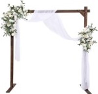 SHUOTAO 7.2FT Wooden Arch, Wedding Arch for